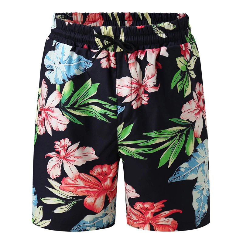 Casual Fashion Mens Shorts Hawaii Vacation Swimsuit For Men Board 3D Floral Print Short Pants Ropa De Hombre Beach 2