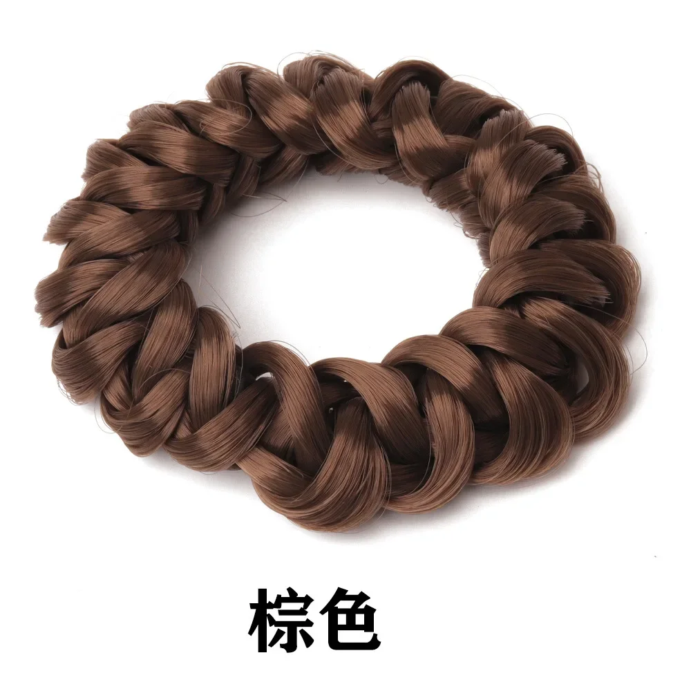 Women's Braided Hair Extension Hair Loop Bun Accessory