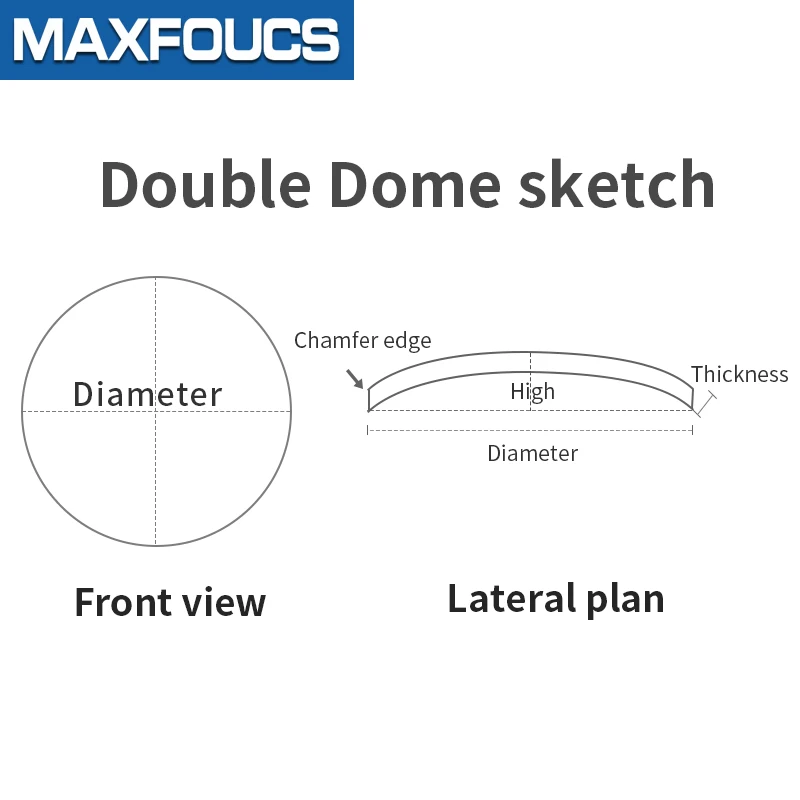 1 pcs Blue AR Double Dome 2.0mm Mineral Glass Diameter 30-38.5mm AR-Coating Coated Watch Crystal Repair Parts