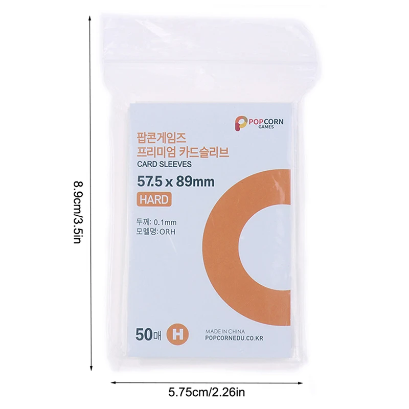 50pcs Original Korea Card Sleeves Photcards Clear Protector Kpop Shield Board Games Tarot Cards Photocard Protector Film
