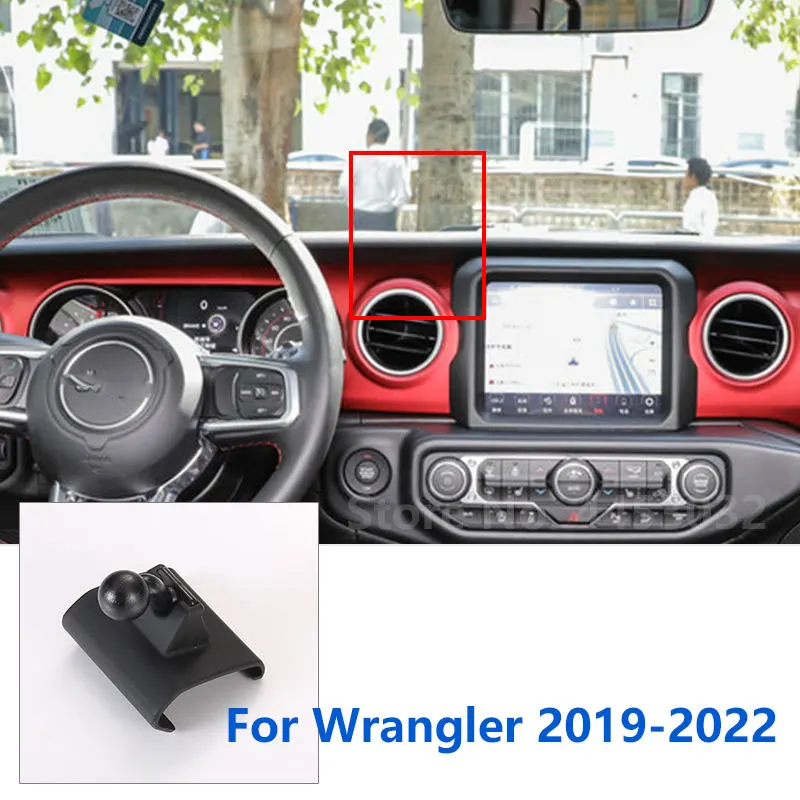 

17 мм специальные крепления для Jeep Wrangler автомобильный держатель телефона GPS поддерживающий фиксированный кронштейн база для воздуховыпускного отверстия Аксессуары 2019-2022