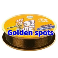 100M Gold Spotted Fishing Line Bionic Invisible Monofilament Nylon Speckle Fluorocarbon Coated Carp  Fishing Line 1