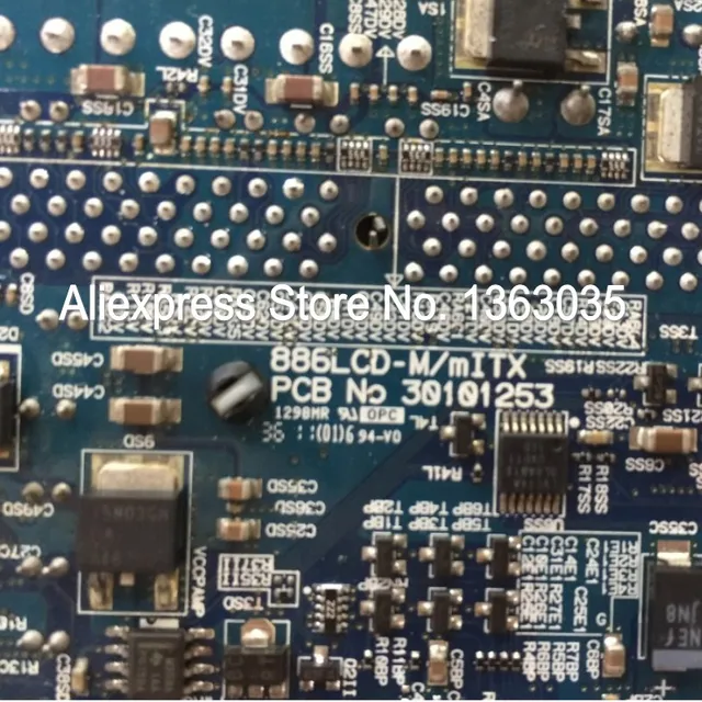 886LCD-M/MITX PCB No 30101253   Карта процессора промышленной материнской платы с одним портом LAN протестирована, работает 4