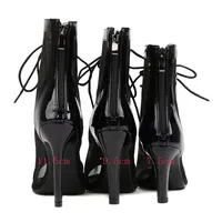 Sgesvier High Women Thin Heels Peep Toe Boots Stilettos Jazz Dance Women's shoes For Latin Dancing Street Sexy Stilettos - Image 5