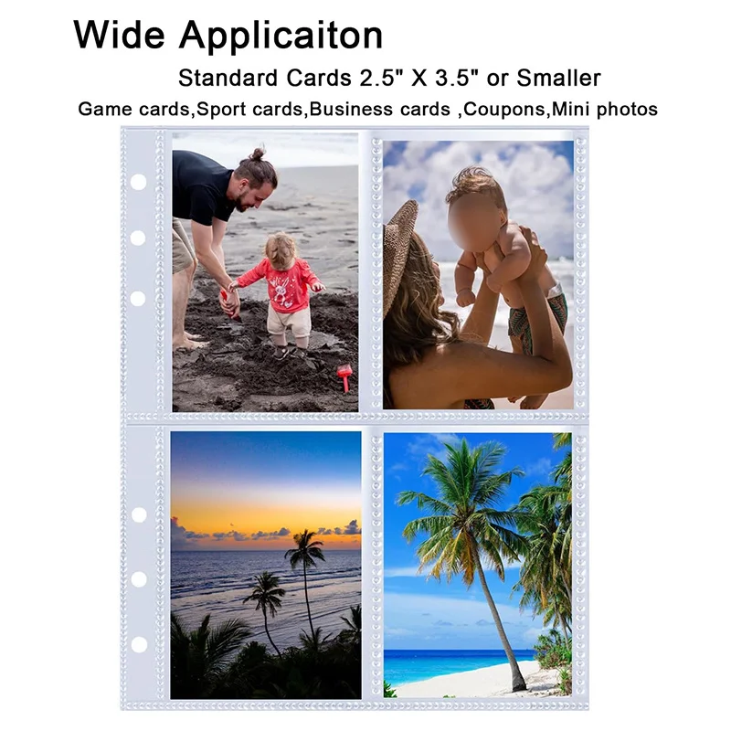 25 Stück Seiten (4 Gitter) Fotokarte A5-Binder Kpop Fotoalben Idolkarten Loseblatt Sammelbuchbinder Binder Fotokartenhalter – Detail 6