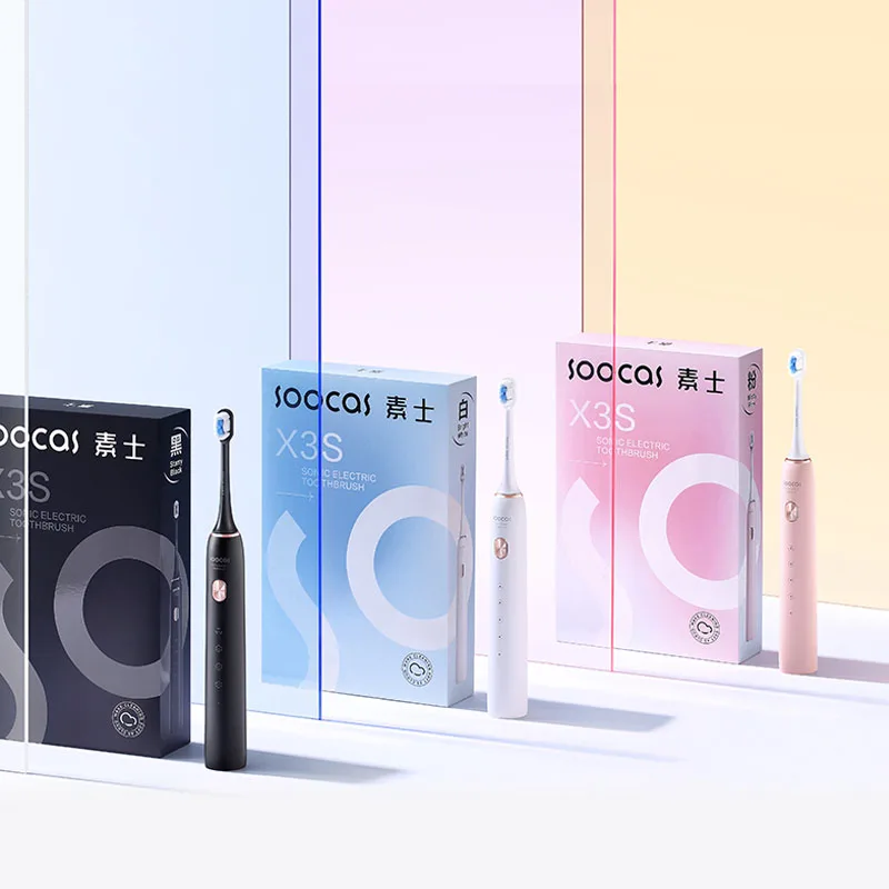 SOOCAS X3S 초음파 전동 칫솔, IPX8 방수, 180 일 배터리 수명, 울트라 소프트 강모 노즐