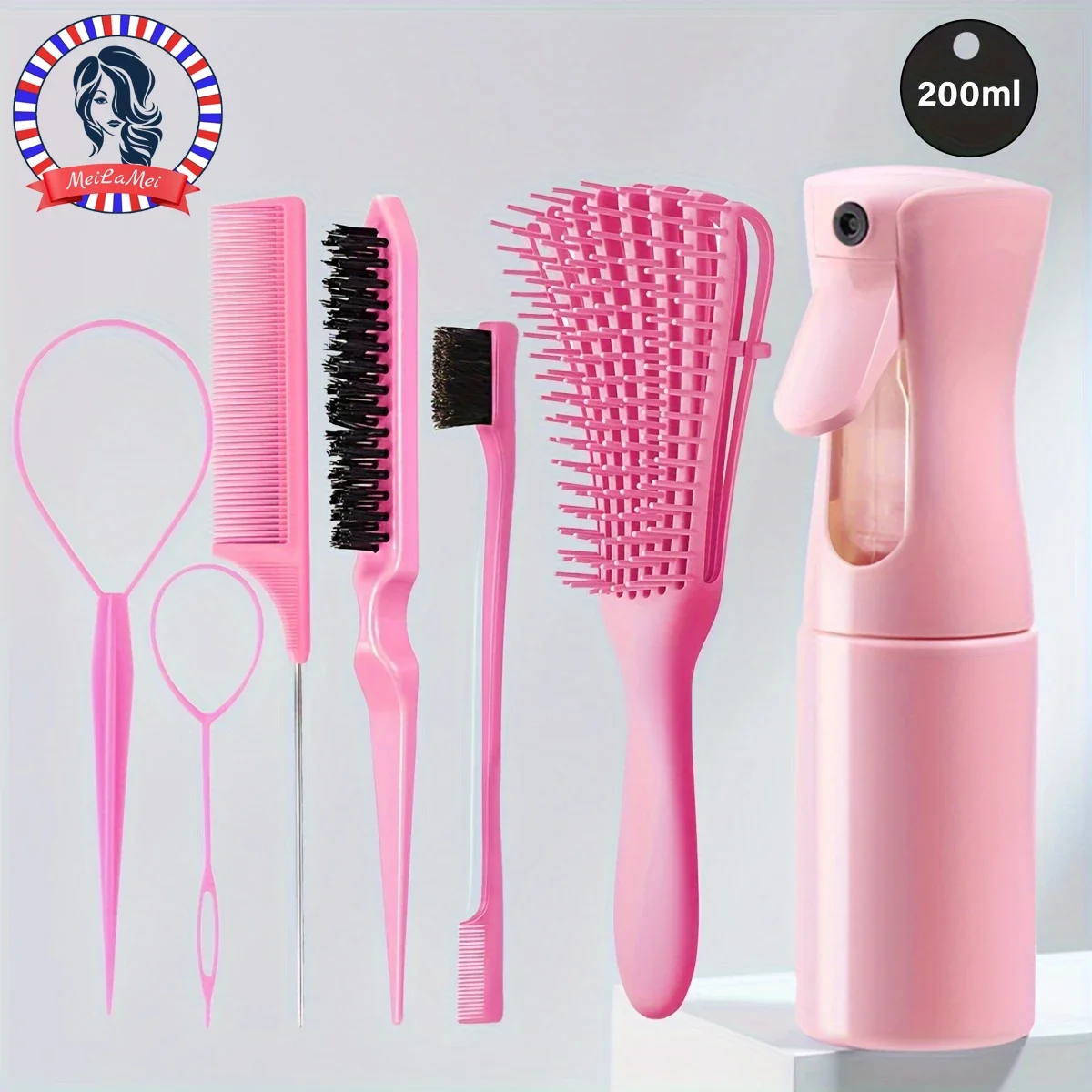 5-Piece-Hair-Styling-Tools-Set-for-Curly-Normal-Hair-Unisex-Adult ...