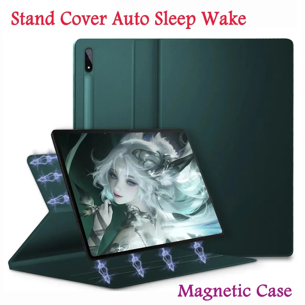 Cover Per Samsung Galaxy Tab S7 Fe 12.4 Pollici S8 Plus S7 12.4 Per Samsung Galaxy Tab S7 S8 11 Custodia Magnetica Leggera E Sottile