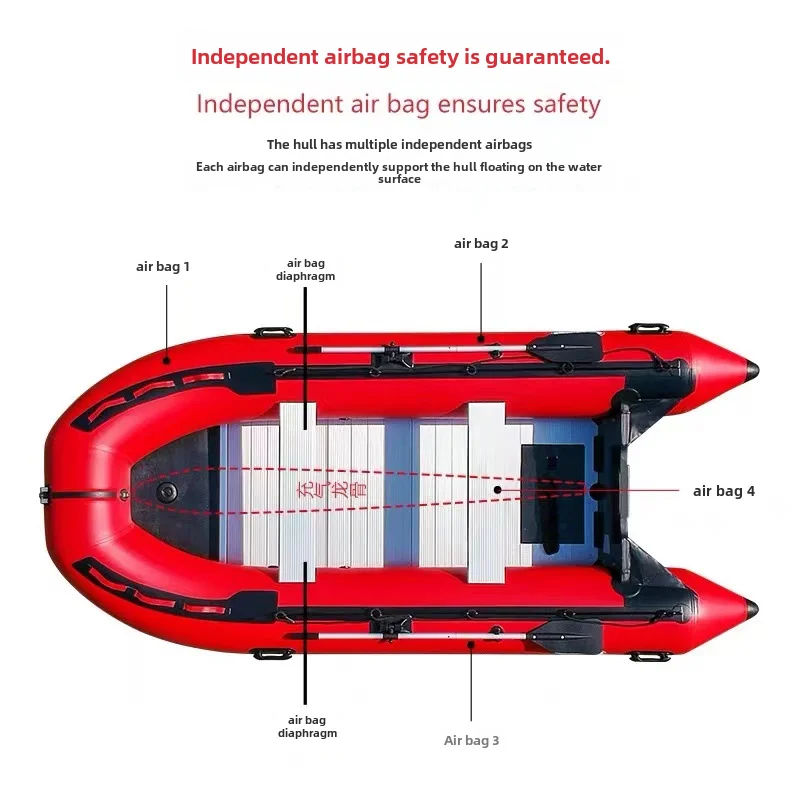 Inflatable 380cm Fishing Boat for Life Rafts