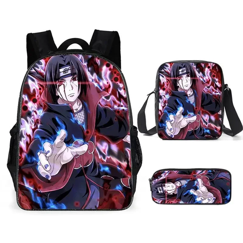 Vadobag Naruto SASUKE SAKURA Ninja Backpack For Kids - 3D Relief School & Nursery Bag, 32x26x11cm - View #5