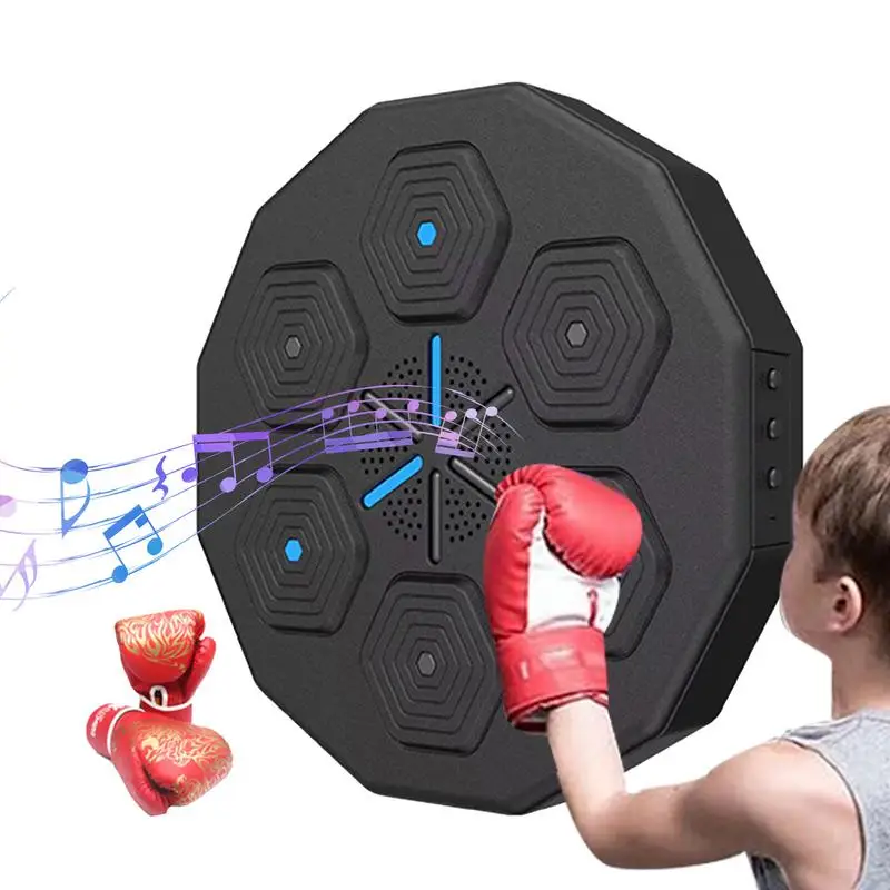 

Wall Mount Boxing Game Electronic Wall Punching Pad Music Boxer Smart Music Boxing Target With Gloves For Adults Teens Beginners