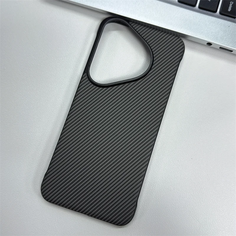 Ultra Thin Carbon Fiber Texture Magnetic Case - Frameless Hard PC Cover