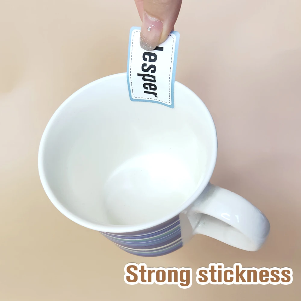 Personalized Colored Border Name Sticker label stickers 100pcs Waterproof Stickers Children School Stationery Water Bottle Office Label