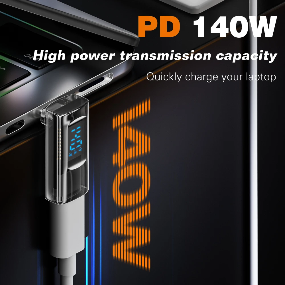 USB4 직각 어댑터 40Gbps 140W PD 썬더볼트 4 엘보 어댑터 90도 U자형 타입-C to C 커넥터 LED 디스플레이 포함