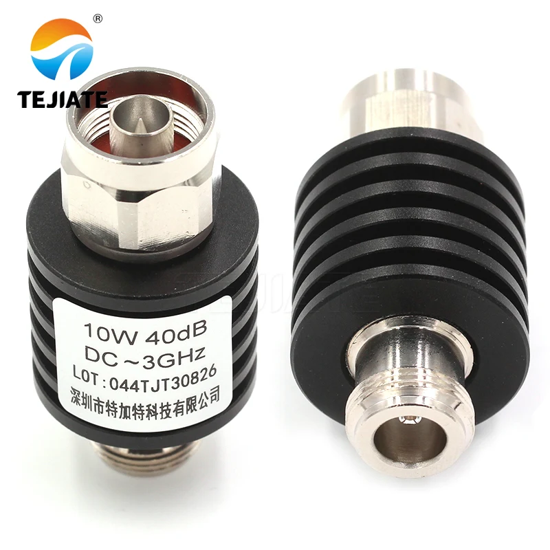 Conector de Plugue Macho Adaptador Atenuador rf Coaxial Cabeça Fêmea 1pc N-jk 10wdc3ghz 1db40db 1pc n