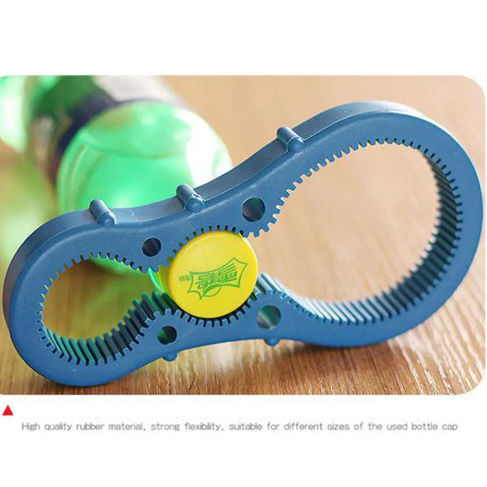 4 in 1 Multi Purpose Jar Opener Lid Bottle Cap Grip Twister Remover Gripper  Blue