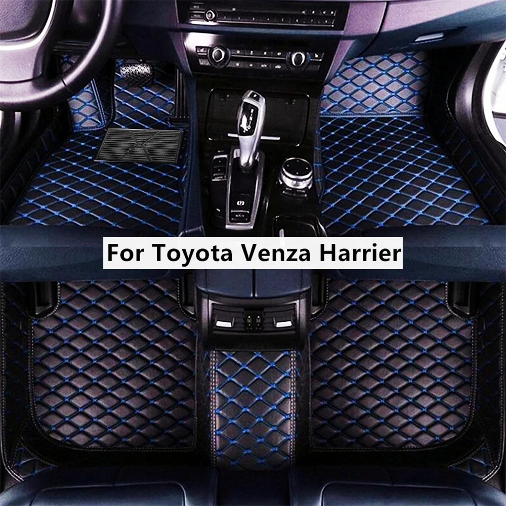 

Однотонные алмазные автомобильные коврики на заказ для Toyota Venza Harrier Foot Coche, аксессуары, автомобильные коврики
