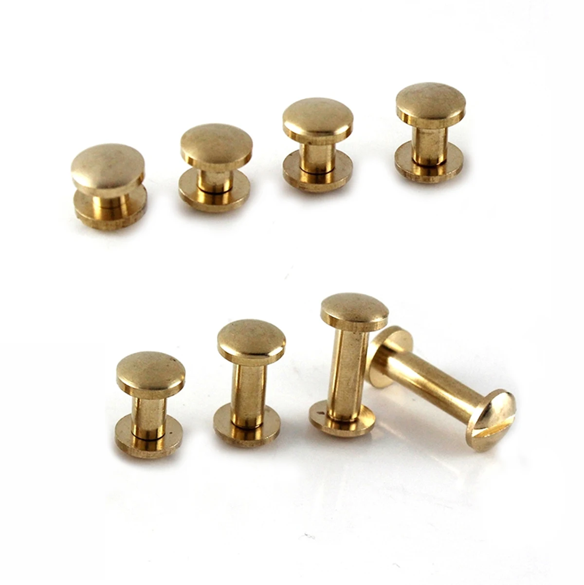 10pcs Solid Brass Binding Chicago Screws Nail Stud Rivets For Photo