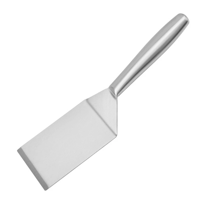 Stainless Steel Spatula Flat Spatula Large Fish Turner Grill Barbeque Turner Griddle Scraper Steak Pancake
