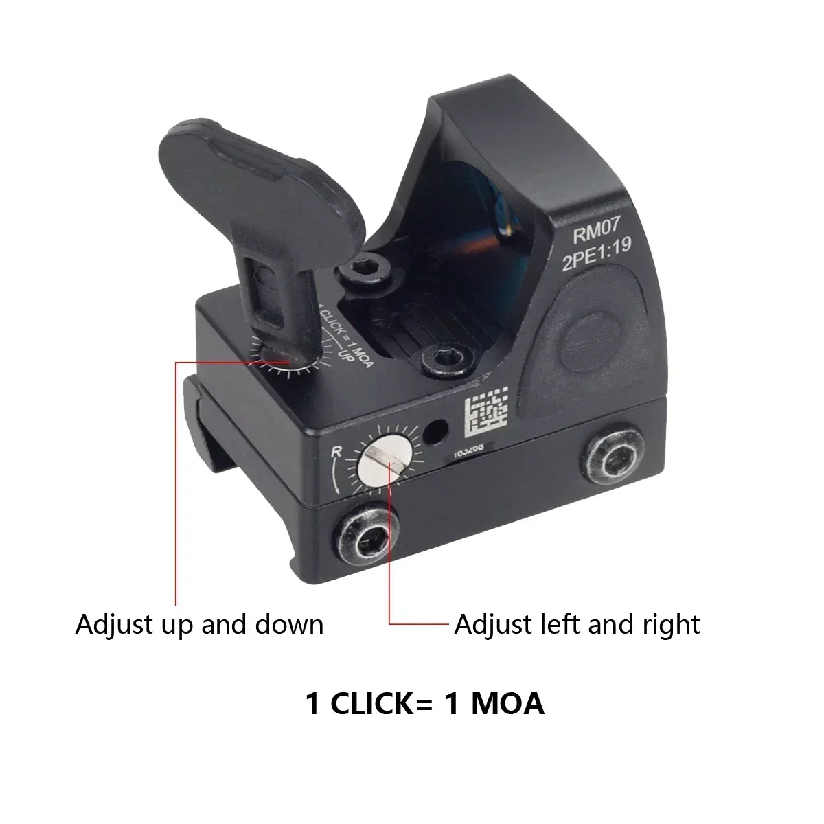 Tactical RM red dot sight Reflex Scope Adjustable Aiming Optical Riflescope Fit 20mm Rail Airsoft Pistol G17 G19 AR15 M4 RM HD