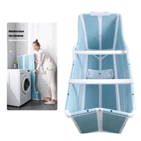 Portable Folding Water Tub Bathtub Adult Spa Soaking Bath Bucket +Drain Pipe Set 1