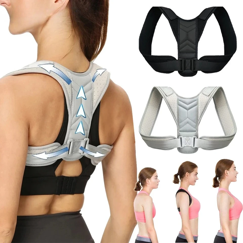 1Pc Back Posture Correction with Neck Support Training Equipment, Home Office Correction Posture, Shoulder and Back Protection