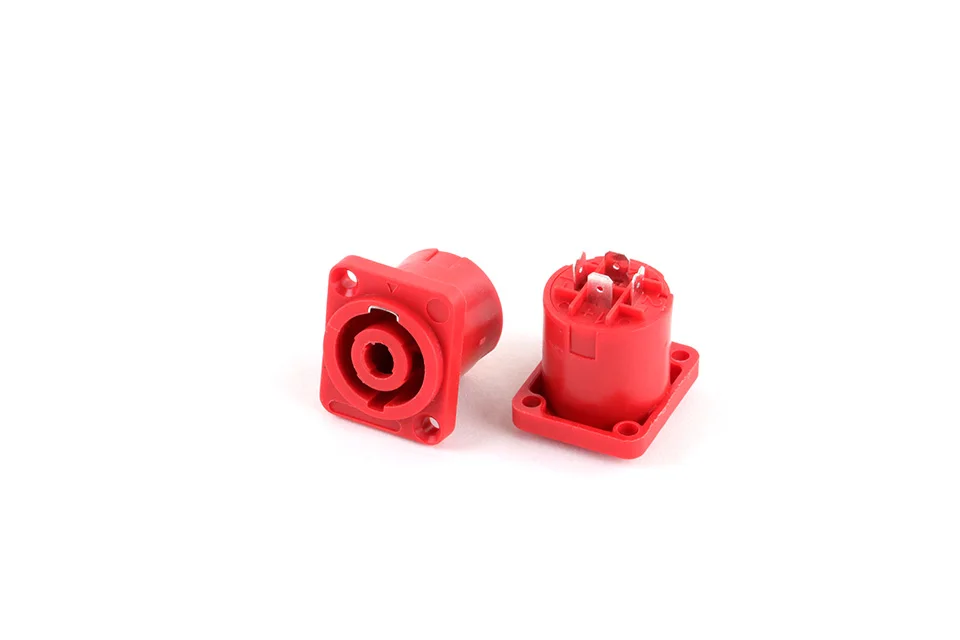 Description Picture 4 of item1PC Speak Chassis Connector 4pins with Protection Cover Waterproof Dustproof Panel Mout Loudspeaker/Amplifier connection