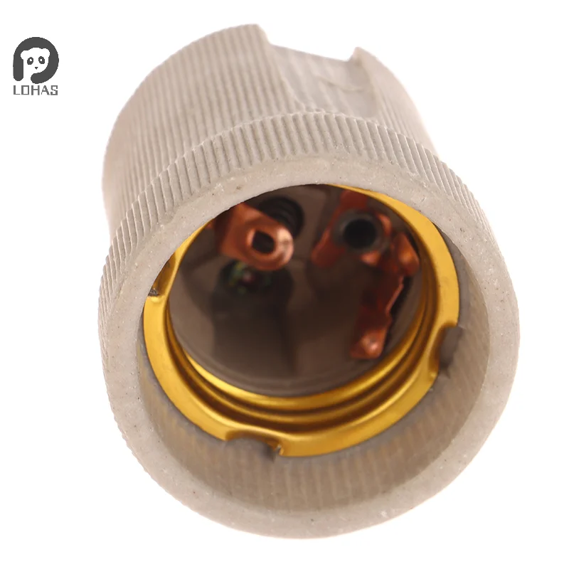 1Pc Lamp Base E27 Vintage Ceramic Lamp Fittings Socket Base Holder Accessory Fixing Bracket Large Screw Cap 250V 4A