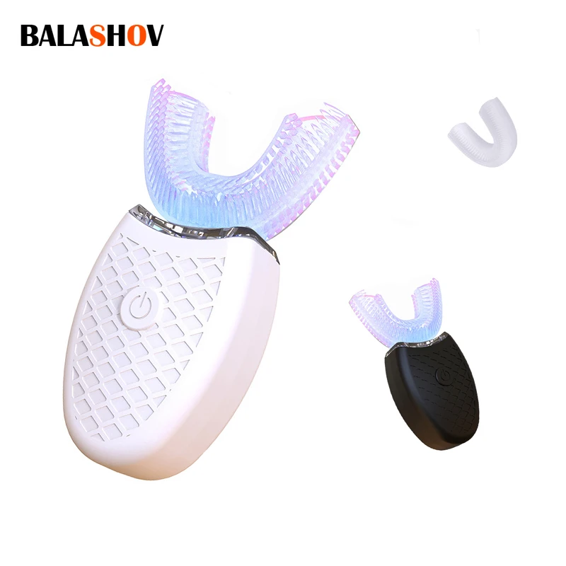 U Type Silicon Head Sonic Electric Toothbrush with 360 Degrees Whitening Function,electric toothbrush