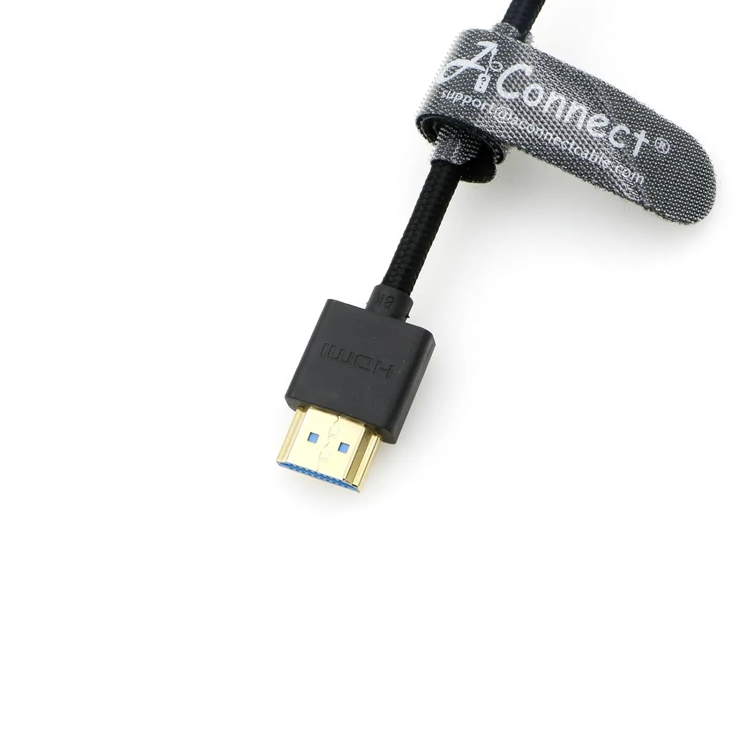 8K 코일형 HDMI 2.1 케이블 8K@60Hz 4K@120Hz 48Gbps 초고속 브레이드형 1218인치 Atomos Ninja VPortkeys BM5 좌측 각도용