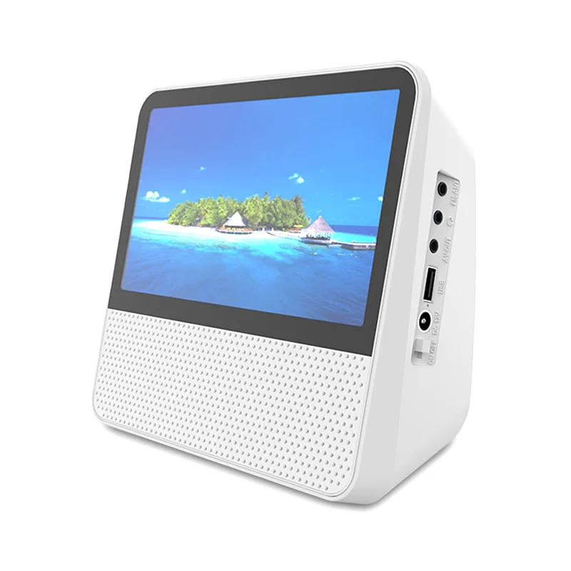 Multi functional Portable CD/VCD/DVD Bluetooth Player 7-inch 1080P Touch Screen Lithium Battery Dual Speakers