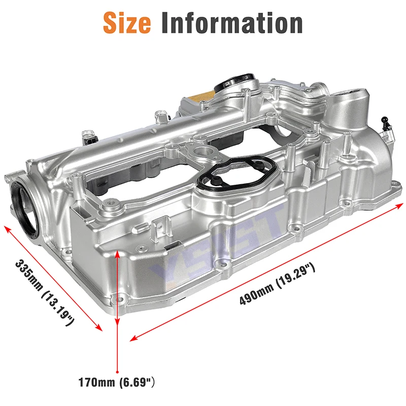 HAOTOM Engine PCV Valve Cover Repair Kit With Membrane 11127588412 Compatible For BMW N20 N26 Engines For BMW 228i 2014-2016, 328i 2012-2016, 428i 2014-2016 11127625477 11127633630