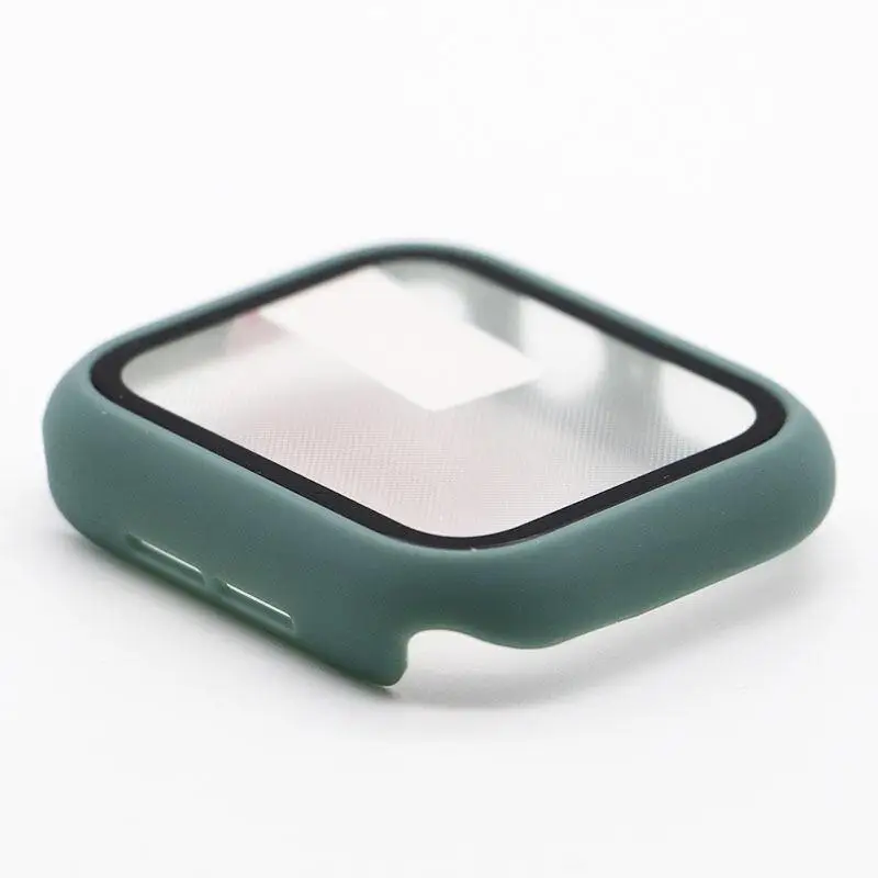 Premium Tempered Glass Apple Watch Case with PC Bumper Protector