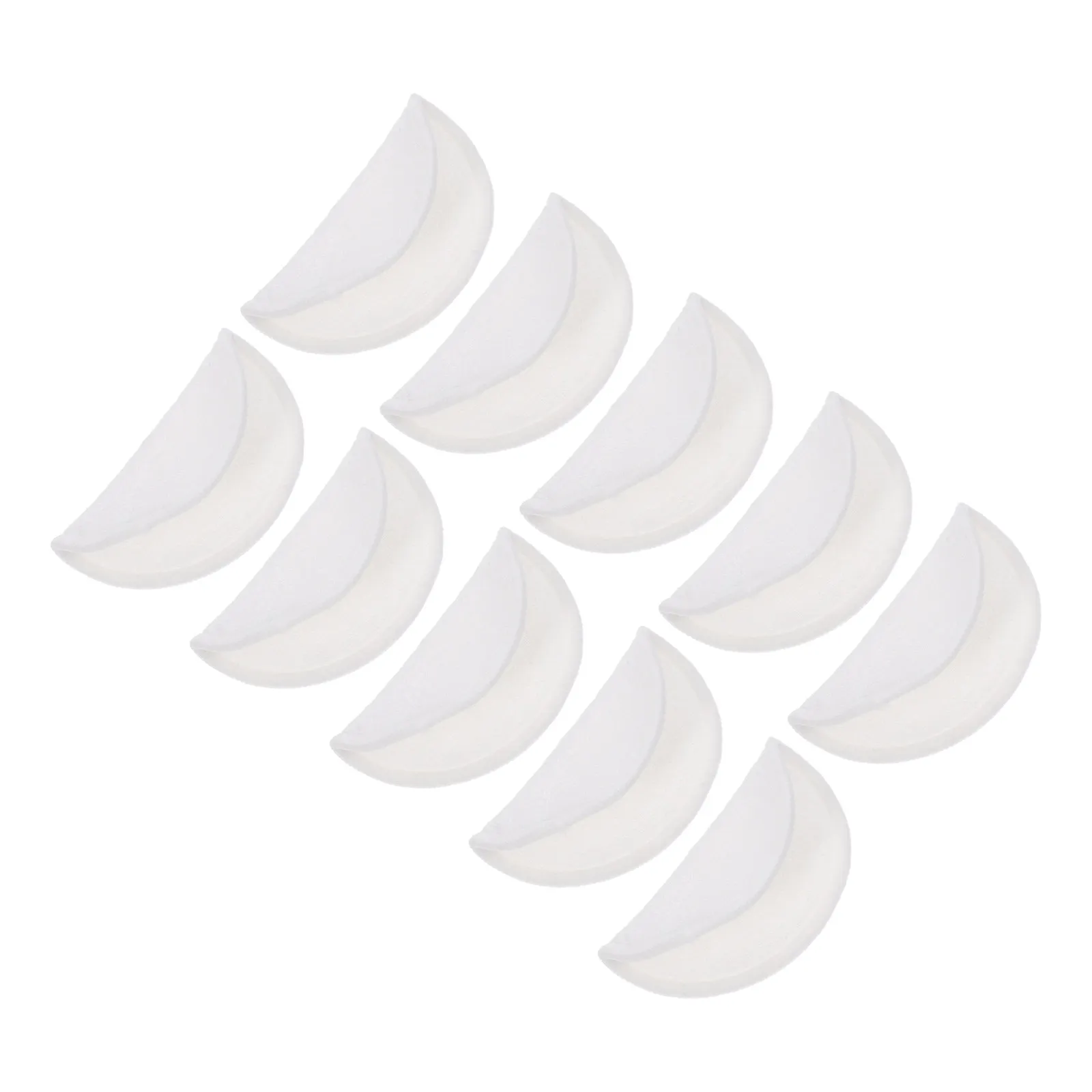 10Pcs 재사용 가능한 면화 메이크업 리무버 패드 부드러운 흡수성 페이셜 클렌징 라운드 모든 피부 유형에 효과적인 세척 가능한 페이스 패드