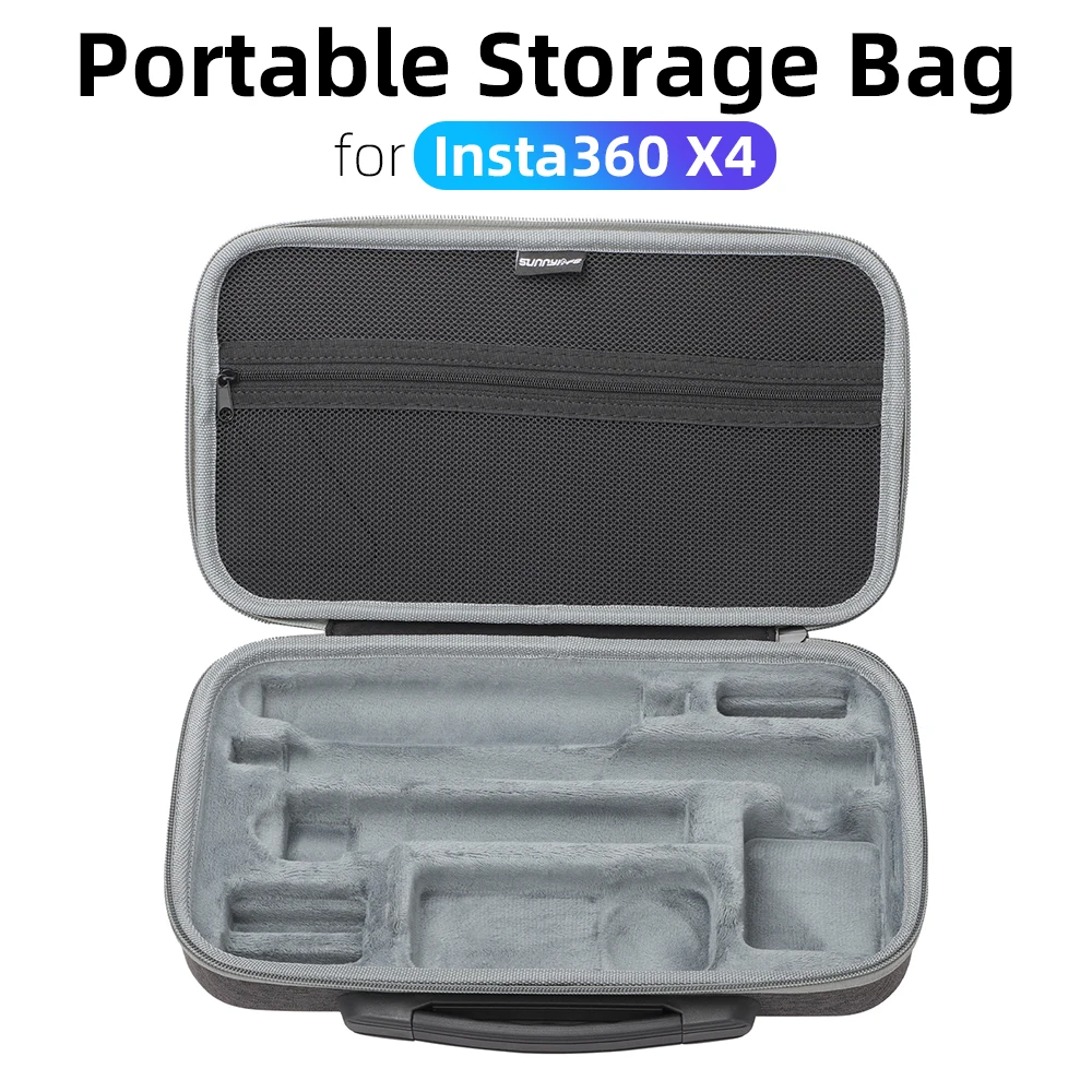 

Storage Case Bag for Insta360 X4 Portable Carrying Case Combo Handbag for Insta 360 X4 Selfie Stick Battery Charger Storage Bag