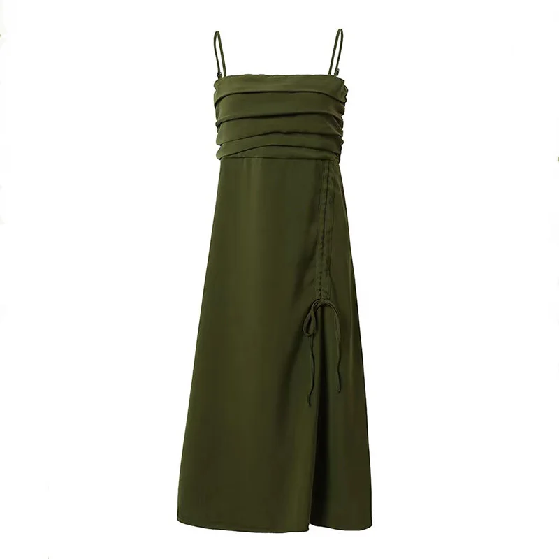 Summer Women's 2024 New Design Short Sleeved Knitted Top for Women's Slim Slim Slim Slim Strap Dress Two Piece Set for Women
