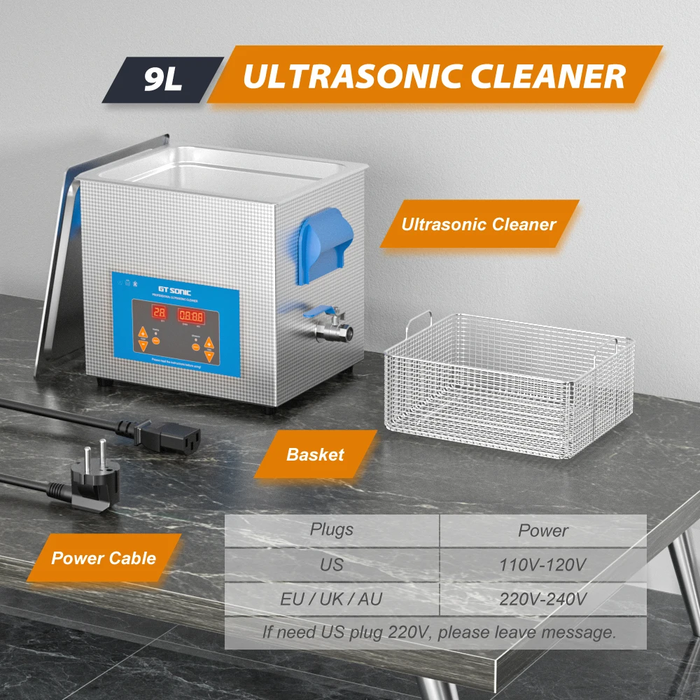 GTSONIC Ultrasonic Cleaner - 2L to 27L Digital Ultrasound Bath with Big Sale Price Description Image.This Product Can Be Found With The Tag Names Digital ultrasonic cleaner 6l, Ultrasonic cleaning machine 3l, Ultrasonic cleaning machine 6l