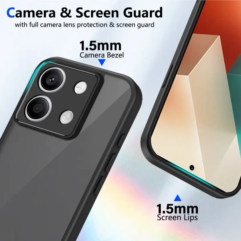 Armor Matte Clear Shockproof Phone Case Cover