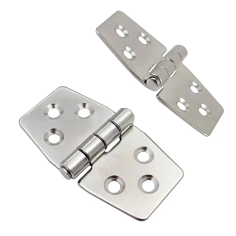 1pc 304 Stainless Steel High Quality Flat Hinge Distribution Box Control Cabinet Windows Hinge Wooden Box Yacht Parts Mini Hinge