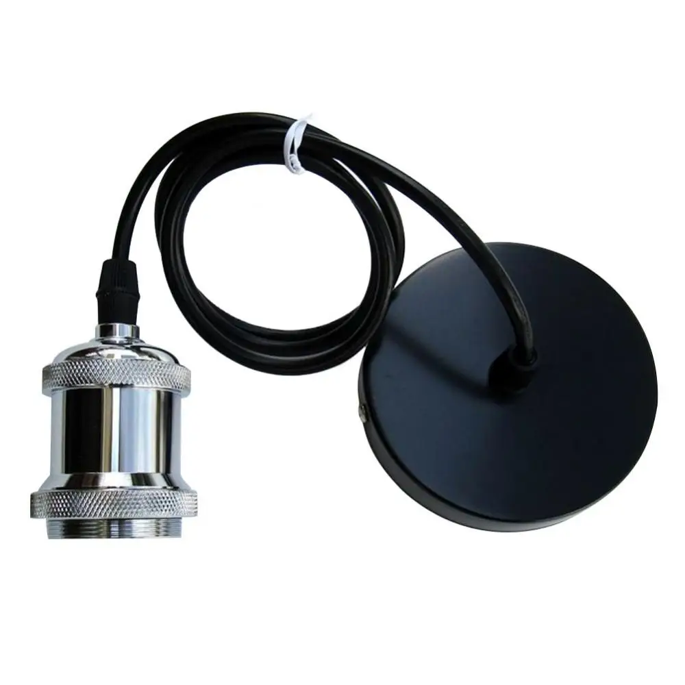 Light Retro E27 Ceiling Lamp Holder Pendant Socket Screw Fitting Base with Wire E27 Lamp Holder Vintage Edison bulb Base