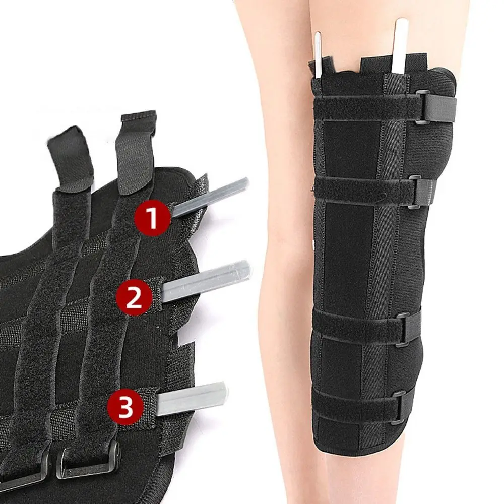 Knee Immobilizer Brace Breathable Knee Brace & Stabilizer Full Leg Support Brace for Surgery Recovery, Knee Injury