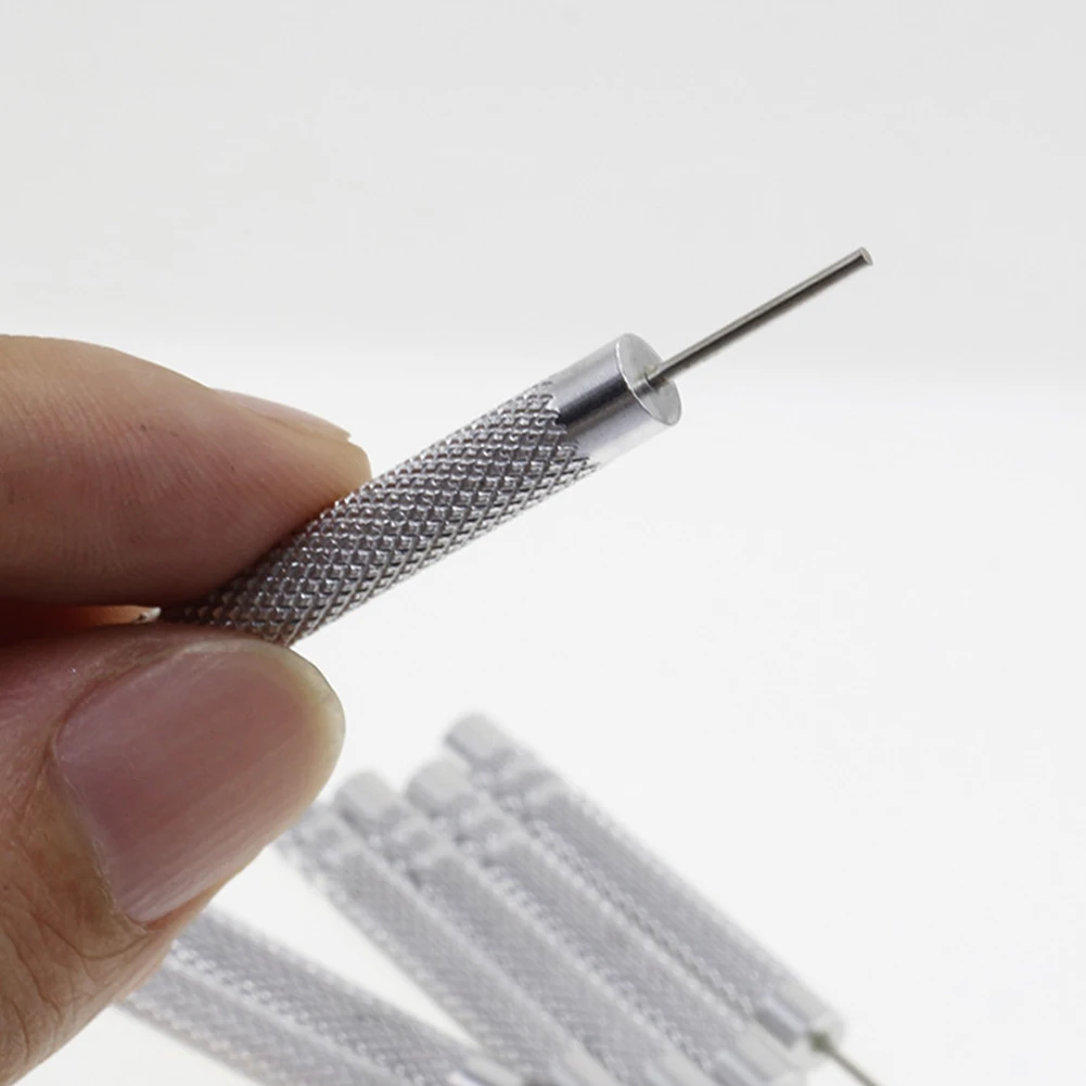 10 Pcs Iron Pin Punch 0.7-1.0mm Watch Strap Belt Bracelet Remover Adjust Gadget For Repairing Hand Manual Tools