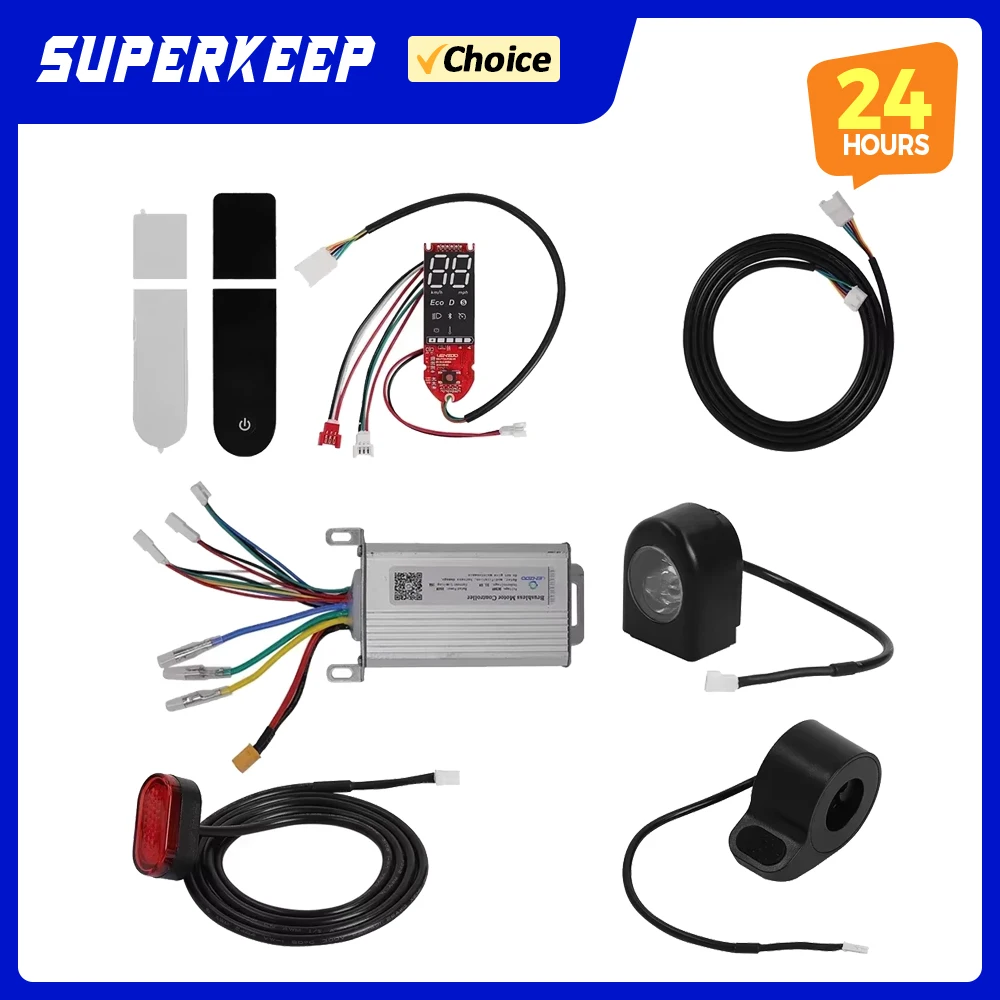 DC36V 350W Bürstenloser Motorcontroller Armaturenbrett-Beschleuniger LED LENZOD Display-Set für XiaoMi M365 1S Pro Elektroroller-Kit