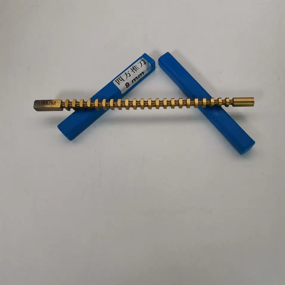 

8mm Push-Type Keyway Broach Metric Size HSS High Speed Steel for CNC Router Metalworking Tool Metal Cutter