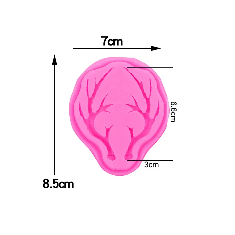 Elch Geweih Silikon Form Für Weihnachten Hirsch Horn Fondant Kuchen Dekorieren Cupcake Topper Schokolade Zucker Gum Paste Küche Werkzeuge – Detail 5