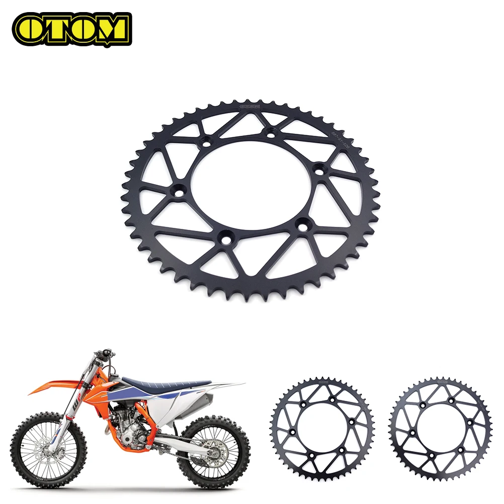 

Motorcycle For KTM HUSQVARNA GASGAS Chain 520 Rear Sprocket 51T 52T Carbon Steel SXF EXC XCW TC FE MCF ECF 125 250 350 450 2023