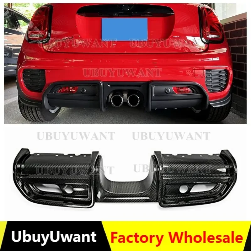 

For JCW Rear Bumper Diffuser For Mini F56 JCW Style Carbon Fiber /FRP Rear Diffuser Trim (Replacement)