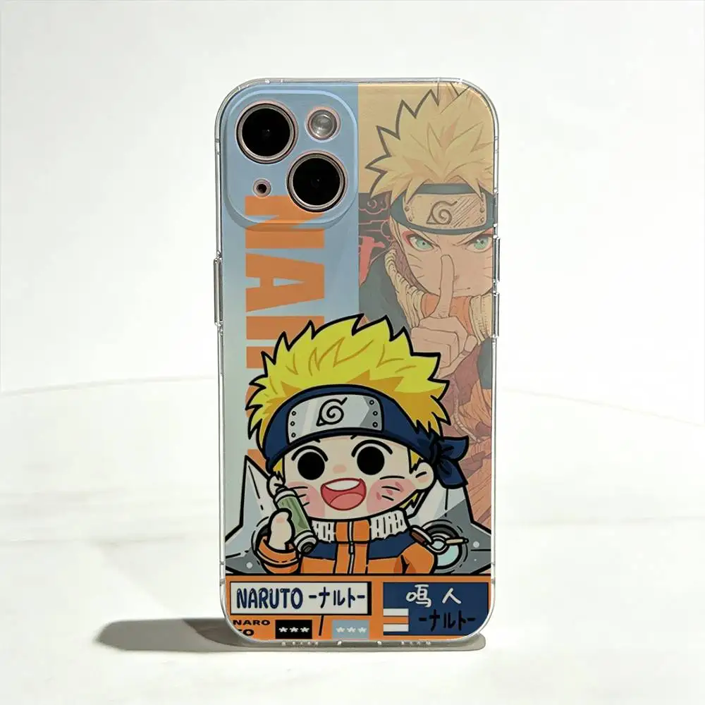 NARUTO Cute Cartoon Ultra Clear TPU Slim Lightweight Shockproof Phone Case Cover