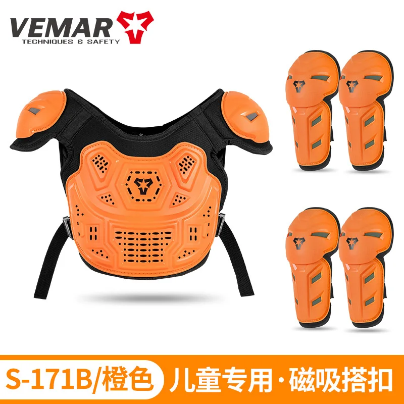 Outdoor Motorcycle Riding Children's Armor Anti Fall Chest Protection Moto Bicycle Balance Bike Youth Racing Off-road Armor