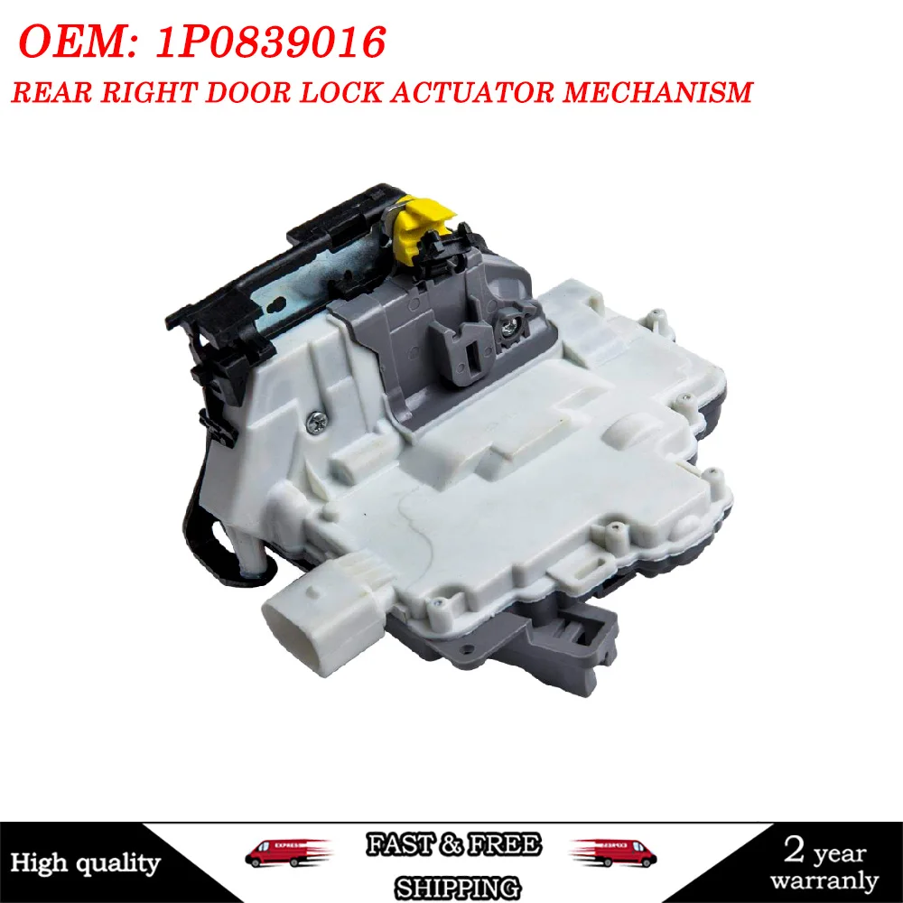 Rear Right Door Lock Actuator Mechanism 1p0839016 Fit For Seat Leon Mk2